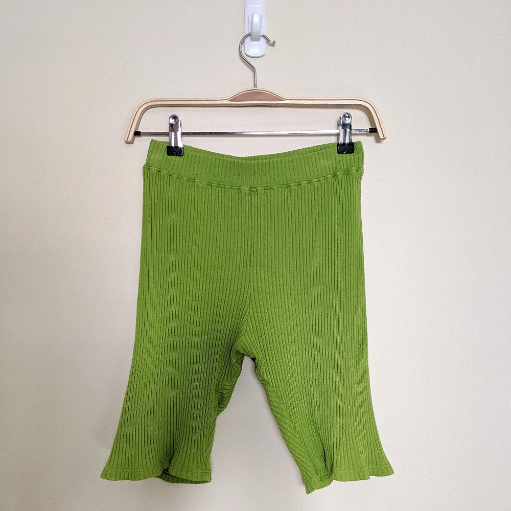 LACAUSA ribbed bike shorts, size S